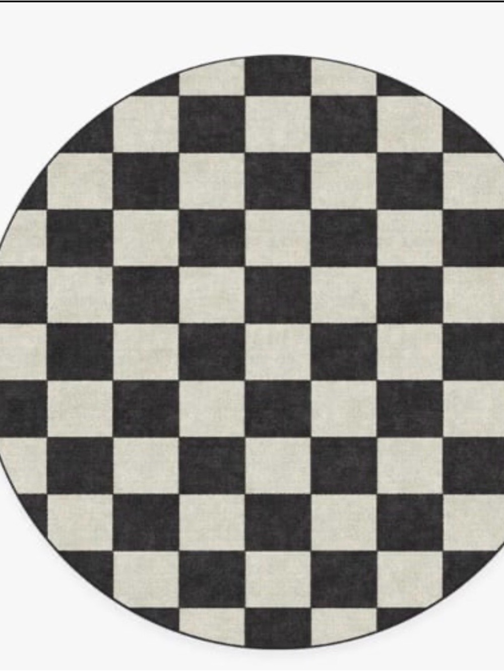 Ruggable Jaque Checkered Round Black
Rug COVER ONLY